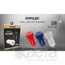 OkaeYa Sonilex SL-CC34 Dual USB with Wire 2.4 Car Charger